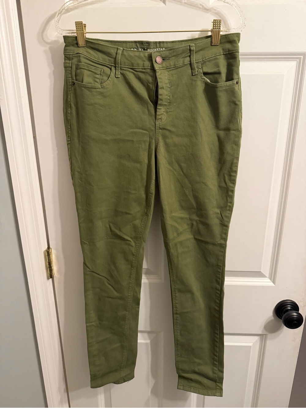 Old Navy rockstar Olive Green Skinny Jeans